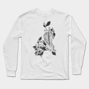 Owl and Leaves Long Sleeve T-Shirt